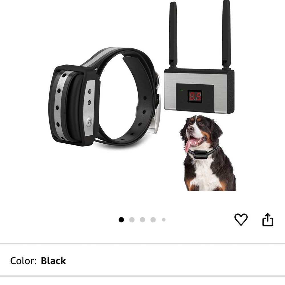 Wireless dog fence for one dog